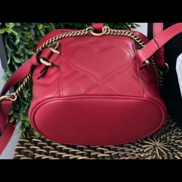 NIB Gucci Marmont mini backpack red - Picture 3 of 11